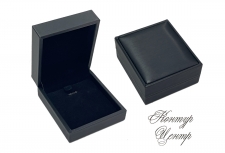 Ювелирная коробочка под серьги, подвеску, брошь черная