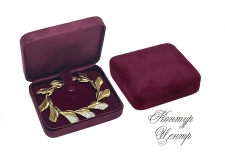 FU-507B Футляр для браслета - бордовый нубук