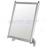 LUX002 Зеркало для ювелирного магазина прямоугольное серебряное
